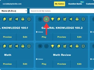 An arrow pointing towards daily doube icon