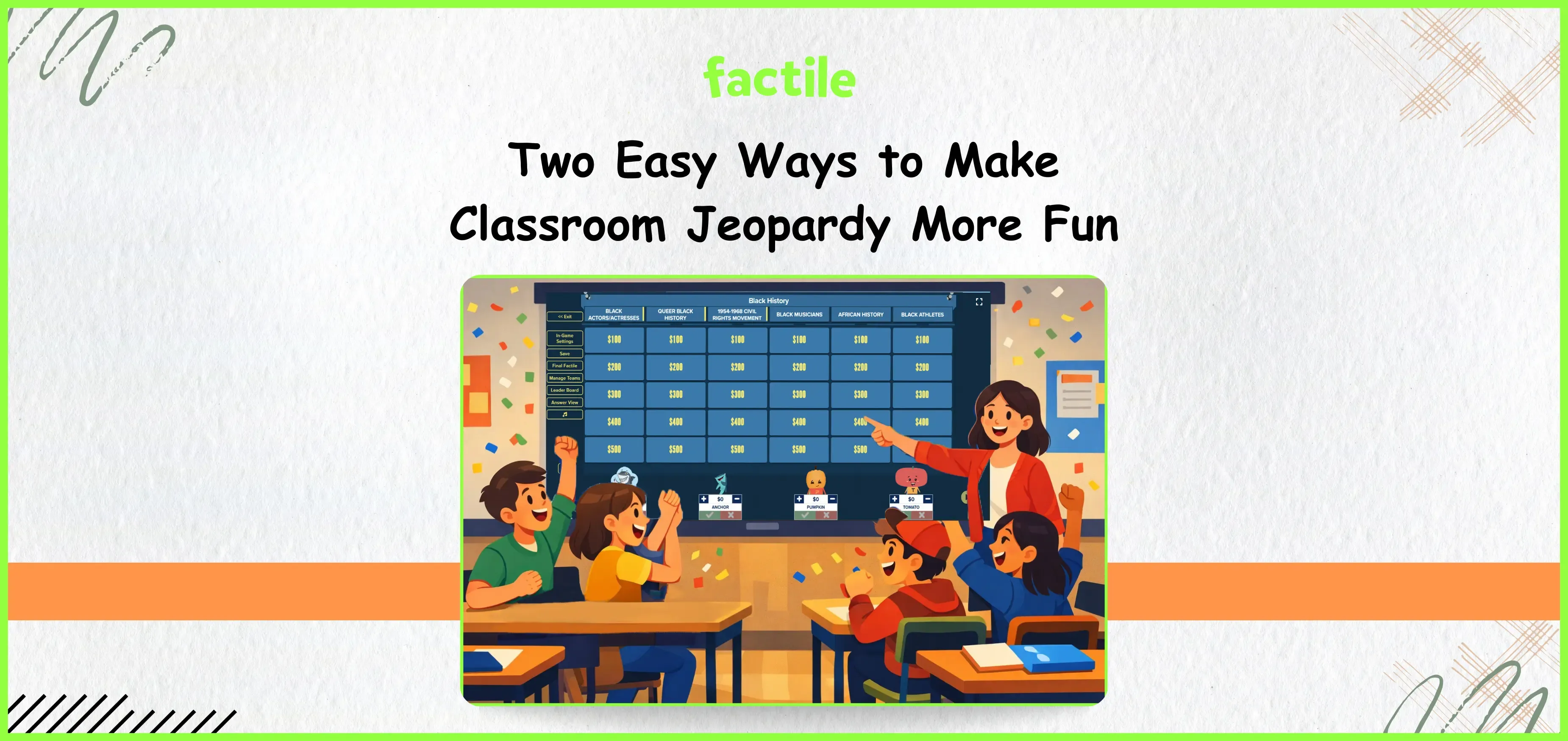 Two Easy Ways to Make Classroom Jeopardy More Fun