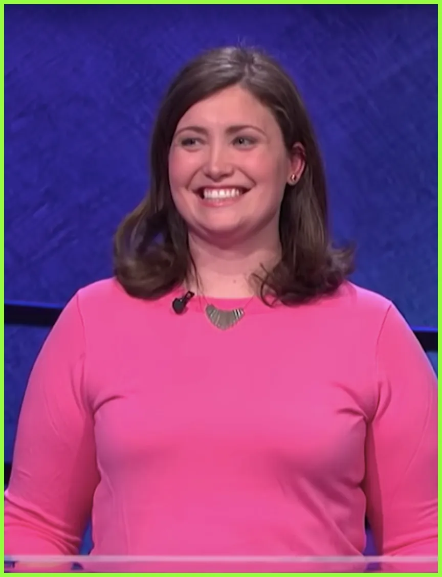 Julia Collins, the first female super-champion to win 20 consecutive games.