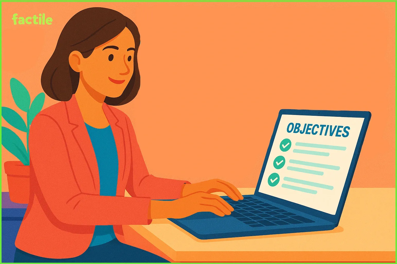 Teacher setting learning objectives before moderating a classroom Jeopardy game